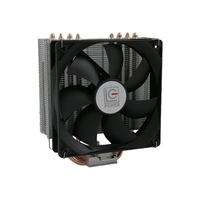 lcpower Cosmo Cool - Koeler voor processor - (for: LGA775, LGA1156, AM2, AM2+, LGA1366, AM3, LGA1155, AM3+, LGA2011, FM1, FM2, LGA1150, LGA2011-3, LGA1151) - aluminium - 120 mm - zwart/zilver