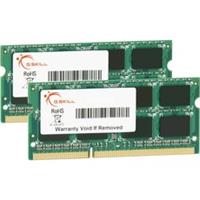 G.Skill 8GB DDR3-1600 SQ. Component voor: Notebook, Intern geheugen: 8 GB, Geheugenlayout (modules x formaat): 2 x 4 GB, Intern geheugentype: DDR3, Kloksnelheid geheugen: 1600 MHz, Geheugen form facto