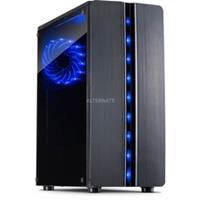 Inter-Tech Thunder tower-behuizing 2x USB-A 2.0, USB-A 3.2 (5 Gbit/s), 2x Audio, Window-kit