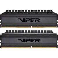 patriot Viper 4 Blackout PVB416G360C8K - Geheugen - DDR4 - 16 GB: 2 x 8 GB - 288-PIN - 3600 MHz - CL18