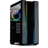 Inter-Tech S-3901 Impulse tower-behuizing 2x USB-A 2.0, 2x USB-A 3.2 (5 Gbit/s), 2x Audio, Window-kit