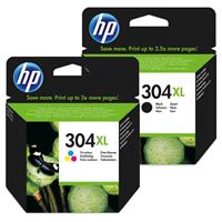HP Original 304XL Druckerpatronen 2er Multipack C/M/Y/BK 300 Seiten (N9K08AE+N9K07A)