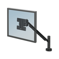 fellowes Designer Suites Flat Panel Monitor Arm - Bevestigingskit (ondersteuningsarm, bureauklembevestiging) - voor plat paneel - schermgrootte: 21