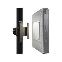 THINCLIENT-05 - Bevestigingscomponent (houder) voor thin client - zwart - te bevestigen aan paal