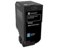 Hoog rendement - cyaan - origineel - tonercartridge LCCP, Lexmark Corporate - voor Lexmark CS725de, CS725dte