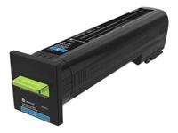 Lexmark Original Toner cyan 8.000 Seiten (72K20CE) für CS820 de/dte/dtfe, CX820de/dtfe, CX825de/dte/dtfe, CX860de/dte/dt