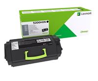 LEXMARK 52D0X0N tonercartridge zwart high yield 25.000 pagina's 1-pack corporate, return program, for labels