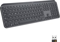 logitech MX Keys Advanced Wireless Illuminated Key - Tastatur, Bluetooth, Funkübertragung, beleuchtete Tasten, Multimedia-Sondertasten, deutsche Tastenanordnung, Verwendung für iPads, iPads 