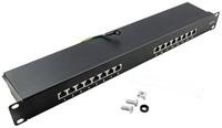 LogiLink NP0057 16 Port Patch-Panel CAT 6 1 HE