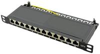 LogiLink NP0069 12 Port Patch-Panel CAT 6 0.5 HE