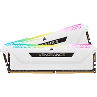 Corsair 32 GB DDR4-3200 Kit werkgeheugen CMH32GX4M2E3200C16W, Vengeance RGB PRO SL, XMP 2.0