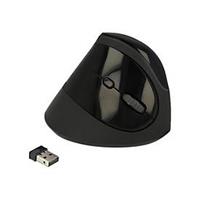 Delock 12599 - Ergonomische USB Maus vertikal - kabellos, schwarz Maus