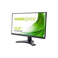 Hannspree HP248UJB LED-monitor 60.5 cm (23.8 inch) Energielabel D (A - G) 1920 x 1080 pix Full HD 4 ms HDMI, DisplayPort, VGA, USB 3.2 Gen 1 (USB 3.0),
