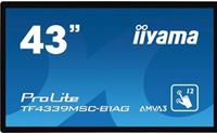 iiyama ProLite TF4339MSC-B1AG - LED-Monitor - 43" VA Touch - 1920 x 1080 Full HD - 60 Hz - 8 ms - 400 cd/m²