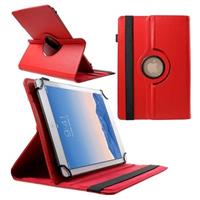 Universal Rotary Folio Case voor Tablets - 9-10 - Rood