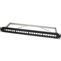 logilinkprofessional LogiLink 19,  Keystone Patch Panel, geschirmt, schwarz