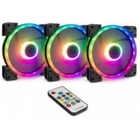 Inter-Tech Argus RGB-Fan Set RS-14 140x140x25, Gehäuselüfter