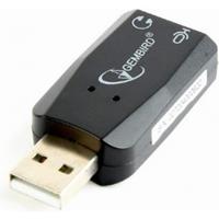 Gembird SC-USB2.0-01 kabeladapter/verloopstukje 2 x 3.5mm Zwart