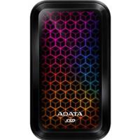 ADATA SE770G 512GB External RGB SSD USB 3.2 Gen2 Type-C (USB-A Adapter) R/W 1000/800 MB/s Windows/Mac/Android Compatible