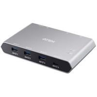 Aten 4 Poorten Hub USB-Desktop Aluminium/Zwart