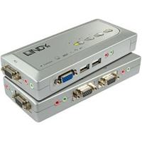 Lindy KVM Switch Compact USB Audio 4