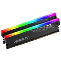 Gigabyte AORUS RGB. Component voor: Pc/server, Intern geheugen: 16 GB, Geheugenlayout (modules x formaat): 2 x 8 GB, Intern geheugentype: DDR4, Kloksnelheid geheugen: 3333 MHz, Geheugen form factor: 2