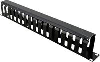 Value 26.99.0305 19 inch Frontpaneel voor patchkast 1 HE Zwart (RAL 9005)