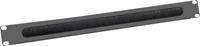 Value 26.99.0315 19 inch Frontpaneel voor patchkast 1 HE Zwart (RAL 9005)