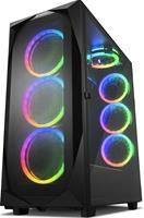 sharkoon REV300 - Midtowermodel - ATX - geen voeding - A.RGB fans - zwart