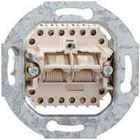 rutenbeck UAE 8/8(8/8)Up 0 Netzwerkdose Unterputz Einsatz mit Zentralplatte und Rahmen CAT 3 Weiß