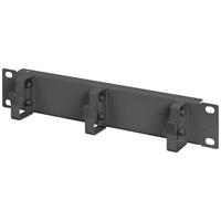 DN-10-ORG-1U-B 10 inch Patchkast-kabelvoering Geschikt voor kastdiepte: vanaf 300 mm Zwart