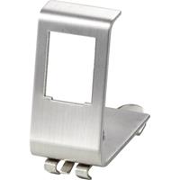 renkforce Hutschienenadapter 1-fach Weiß, Edelstahl