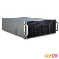 Inter Tech Inter-Tech IPC 4U-4416L. Vormfactor: Rack, Soort: Server, Materiaal: Metaal. Ondersteunde vormfactoren stroomvoorziening: ATX. Voorste ventilators ondersteunende diameters: 40 mm, Geïn