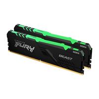 kingston FURY Beast - Geheugen - RGB - DDR4 - pakket - 16 GB: 2 x 8 GB - DIMM 288-PIN