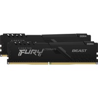 kingston FURY Beast - DDR4 - pakket - 64 GB: 2 x 32 GB - DIMM 288-PIN - 3600 MHz PC4-28800 - CL18