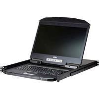 ATEN CL3108. Beeldschermdiagonaal: 47 cm (18.5"), Resolutie: 1366 x 768 Pixels, Beeldscherm: TFT-LCD. Aansluiting toetsenbord: USB, PS/2, Aansluiting muis: USB, PS/2, Aansluiting video: VGA. Soort