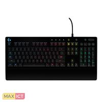 Logitech PC-Tastatur G213 PRODIGY 920-008087, mit Kabel (USB), fÃ¼r Gaming, mechanische Tasten, flach, beleuchtet, schwarz