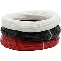 Renkforce RF-4738590 Filament PETG 1.75mm 600g Schwarz, Weiß, Rot 1St.