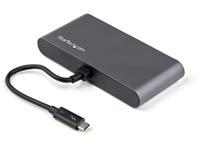 StarTech.com Thunderbolt 3 Mini Dock - Portable Dual Monitor TB3 Laptop Docking Station HDMI 4K 60Hz - 2x USB-A & GbE - 11" (28cm) cable (TB3DKM2HDL)