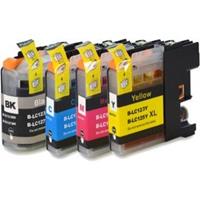 Huismerk Brother DCP-J132W inktcartridges LC-123 Set 4 Stuks