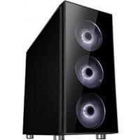 Cooltek Zwei RGB Midi-Tower PC-Gehäuse Schwarz