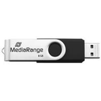 Mediarange MR931-2 USB flash drive 16 GB USB Type-A / Micro-USB 2.0 Zilver, Zwart