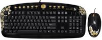 G-Cube Golden Aloha - Golden Sunset - Multimedia Keyboard & G-laser Mouse Desktop Set - DE Layout