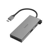 Hama »USB-C Multiport-Adapter« Adapter HDMI zu USB Typ C, HDMI, USB Typ A, 15 cm, USB-C-Hub, 6 Ports, 2x USB-A, USB-C, HDMI, SD, micro SD