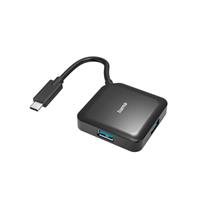 Hama 4 poorten USB-C (USB 3.2 Gen 2) multiport hub Zwart