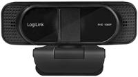 LogiLink Full-HD-USB-Webcam mit Dual-Mikrofon, schwarz