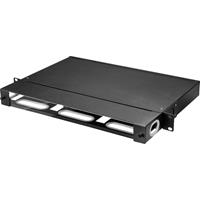 Renkforce RF-4737396 19 inch Patchkast-schuiflade 1 HE Uittrekbaar Geschikt voor kastdiepte: vanaf 300 mm Zwart