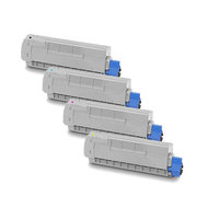 OKI Huismerk  C612 Tonerset 4 Kleuren