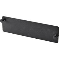 Renkforce RF-4746692 19 inch, 10 inch Patchkast-frontpaneel 0.5 HE Vast inbouw Geschikt voor kastdiepte: vanaf 300 mm Zwart