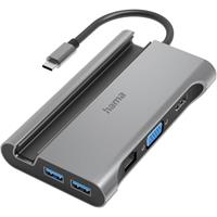 Hama 7 poorten USB-C (USB 3.2 Gen 2) multiport hub Grijs